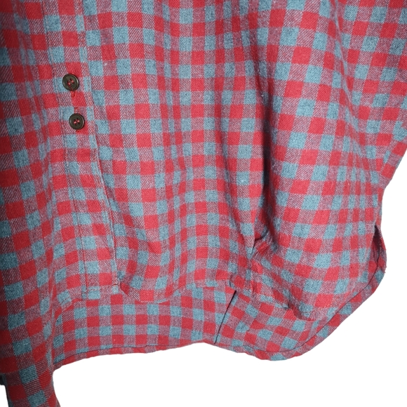 Size- free size, easel yarn dyed check cotton shirt for women - Picture 5 of 12